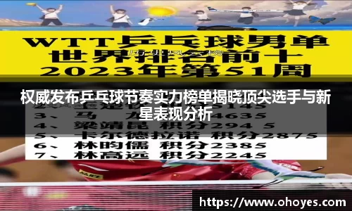 权威发布乒乓球节奏实力榜单揭晓顶尖选手与新星表现分析